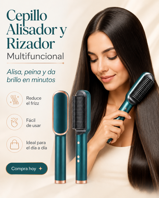 Cepillo Alisador y Rizador Multifuncional.